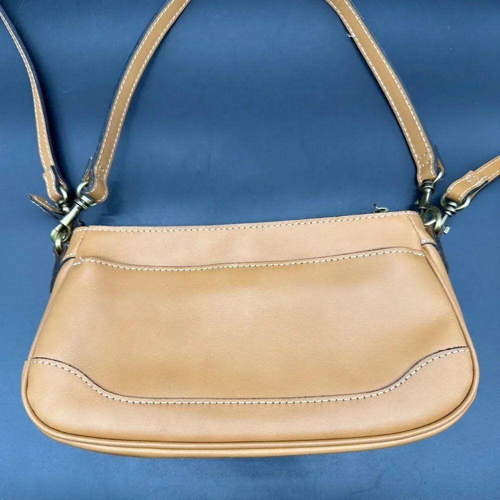 Patricia Nash Purse Leather Crossbody Bag Wallet Set Hazelnut Tan Handbag - Picture 5 of 16